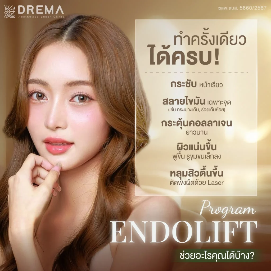ผลลัพธ์จาก Endolift ยกกระชับ